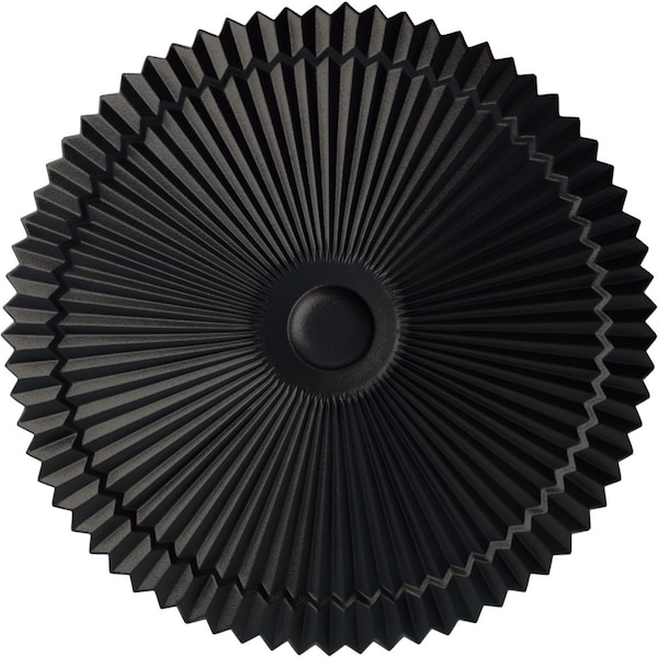 Ekena Millwork Shakuras Ceiling Medallion (Fits Canopies up to 5"), Hand-Painted Steel Gray, 24"OD x 3"P CM24SHSGS - main